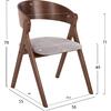 ΚΑΡΕΚΛΑ NEKKER HM9739.01 RUBBERWOOD ΣΕ ΚΑΡΥΔΙ-ΜΠΕΖ ΥΦΑΣΜΑ ΚΑΘΙΣΜΑ 56x55x78Yεκ. (σετ 2 τεμαχίων)