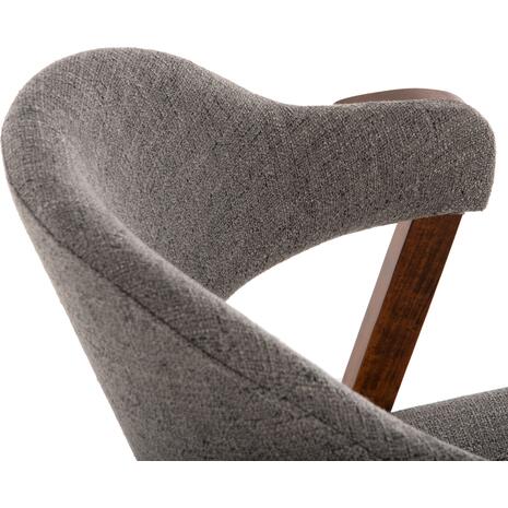 ΚΑΡΕΚΛΑ RIDER HM9734.01 RUBBERWOOD ΣΕ ΚΑΡΥΔΙ-ΥΦΑΣΜΑ ΓΚΡΙ 59x59x83Yεκ. (σετ 2 τεμαχίων)