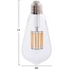 ΛΑΜΠΤΗΡΑΣ HM4189.01 LED FILAMENT 12W E27 2700K ΔΙΑΦΑΝΟΣ