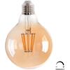 ΛΑΜΠΤΗΡΑΣ GLOBO LED FILAMENT 8W E27 2700K ΧΡΥΣΟ DIMMABLE HM4050.02