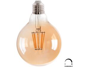 ΛΑΜΠΤΗΡΑΣ GLOBO LED FILAMENT 8W E27 3000K ΧΡΥΣΟ DIMMABLE HM4050.02