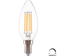 ΛΑΜΠΤΗΡΑΣ LED FILAMENT 4W E14 3000K ΔΙΑΦΑΝΟΣ DIMMABLE HM4048.01