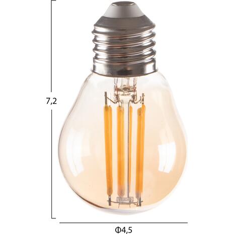 ΛΑΜΠΤΗΡΑΣ HM4046.02 LED FILAMENT 6W E27 3000K GOLD DIMMABLE