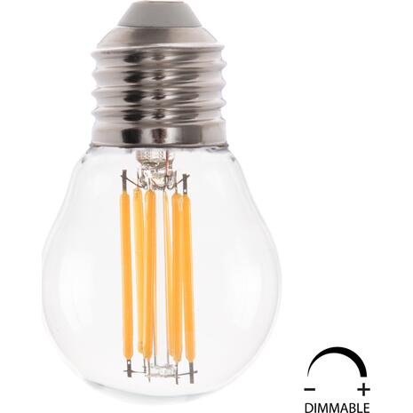ΛΑΜΠΤΗΡΑΣ HM4046.01 LED FILAMENT 6W E27 2700K ΔΙΑΦΑΝΟ DIMMABLE