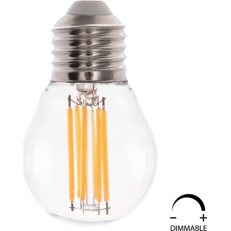 ΛΑΜΠΤΗΡΑΣ HM4046.01 LED FILAMENT 6W E27 3000K ΔΙΑΦΑΝΟ DIMMABLE