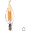 ΛΑΜΠΤΗΡΑΣ HM4047.02 ΣΤΥΛ ΦΛΟΓΑ LED FILAMENT 6W E14 3000K GOLD DIMMABLE