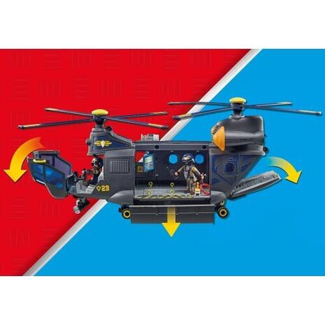Playmobil City Action Ελικόπτερο Ειδικών Δυνάμεων Με Δύο Έλικες (71149)