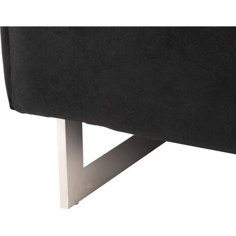 ΚΑΝΑΠΕΣ τ.CHESTERFIELD MOBAR HM3262.04 ΜΑΥΡΟ ΒΕΛΟΥΔΟ-ΜΕΤΑΛΛΙΚΑ ΠΟΔΙΑ 154x85x68Υεκ