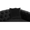 ΚΑΝΑΠΕΣ τ.CHESTERFIELD MOBAR HM3262.04 ΜΑΥΡΟ ΒΕΛΟΥΔΟ-ΜΕΤΑΛΛΙΚΑ ΠΟΔΙΑ 154x85x68Υεκ