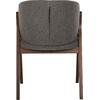 ΚΑΡΕΚΛΑ HANA HM9746.01 RUBBERWOOD ΣΕ ΜΑΥΡΟ ΧΡΩΜΑ-ΜΠΕΖ ΥΦΑΣΜΑ 55x60x84Yεκ. (σετ 2 τεμαχίων) (Μαύρο)