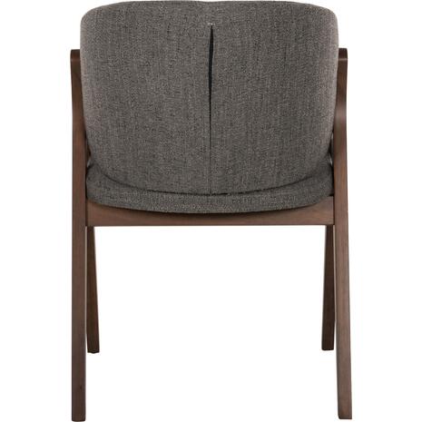 ΚΑΡΕΚΛΑ HANA HM9746.01 RUBBERWOOD ΣΕ ΜΑΥΡΟ ΧΡΩΜΑ-ΜΠΕΖ ΥΦΑΣΜΑ 55x60x84Yεκ. (σετ 2 τεμαχίων) (Μαύρο)