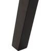 ΚΑΡΕΚΛΑ HANA HM9746.01 RUBBERWOOD ΣΕ ΜΑΥΡΟ ΧΡΩΜΑ-ΜΠΕΖ ΥΦΑΣΜΑ 55x60x84Yεκ. (σετ 2 τεμαχίων) (Μαύρο)