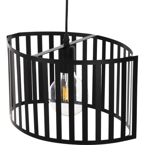 ΦΩΤΙΣΤΙΚΟ ΟΡΟΦΗΣ ΚΡΕΜΑΣΤΟ HM4113 ΜΑΥΡΟ ΜΕΤΑΛΛΟ 34x23x121Υεκ.