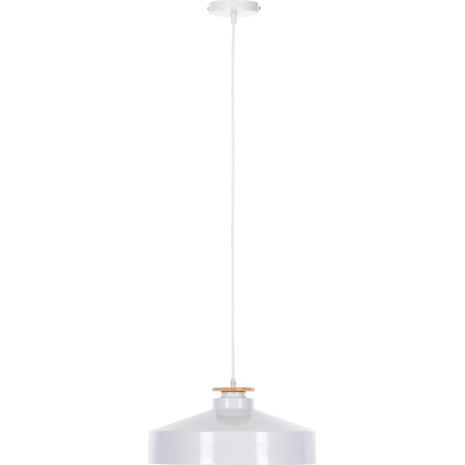 ΦΩΤΙΣΤΙΚΟ ΟΡΟΦΗΣ ΚΡΕΜΑΣΤΟ HM4159.02 ΛΕΥΚΟ ΜΕΤΑΛΛΙΚΟ ΚΑΠΕΛΟ Φ40x116Υεκ