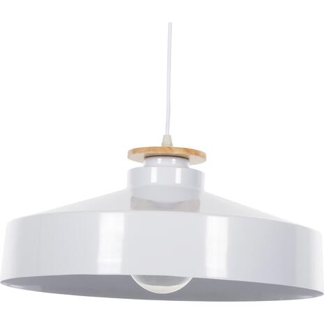 ΦΩΤΙΣΤΙΚΟ ΟΡΟΦΗΣ ΚΡΕΜΑΣΤΟ HM4159.02 ΛΕΥΚΟ ΜΕΤΑΛΛΙΚΟ ΚΑΠΕΛΟ Φ40x116Υεκ