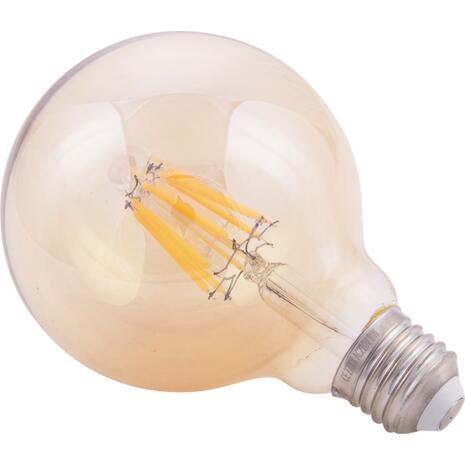 ΛΑΜΠΤΗΡΑΣ GLOBO LED FILAMENT 8W E27 2700K ΧΡΥΣΟ DIMMABLE HM4050.02