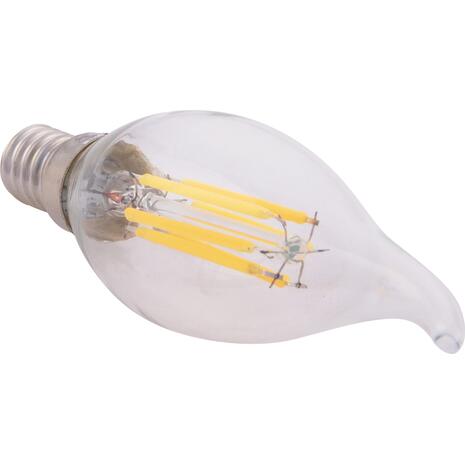 ΛΑΜΠΤΗΡΑΣ HM4047.01 ΣΤΥΛ ΦΛΟΓΑ LED FILAMENT 6W E14 3000K ΔΙΑΦΑΝΟ DIMMABLE