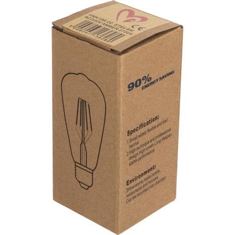 ΛΑΜΠΤΗΡΑΣ HM4188.02 LED FILAMENT 8W E27 DIMMABLE 3000K GOLD