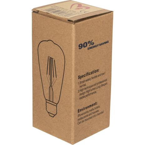 ΛΑΜΠΤΗΡΑΣ HM4189.01 LED FILAMENT 12W E27 3000K ΔΙΑΦΑΝΟΣ