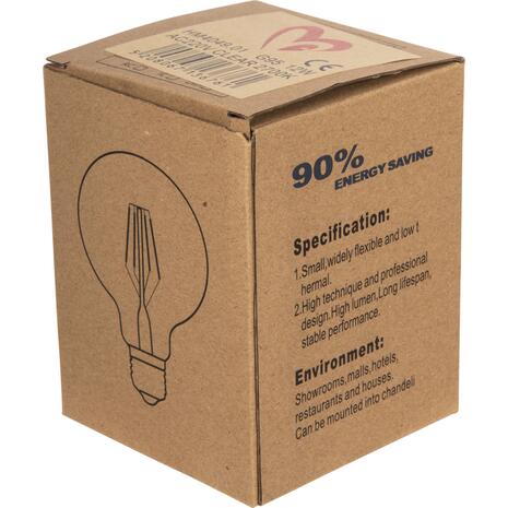 ΛΑΜΠΤΗΡΑΣ GLOBO LED FILAMENT 12W E27 3000K ΔΙΑΦΑΝΟΣ HM4049.01