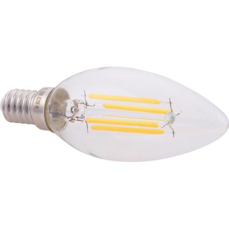 ΛΑΜΠΤΗΡΑΣ LED FILAMENT 4W E14 3000K ΔΙΑΦΑΝΟΣ DIMMABLE HM4048.01