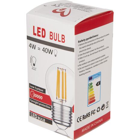 ΛΑΜΠΤΗΡΑΣ HM4046.02 LED FILAMENT 6W E27 3000K GOLD DIMMABLE