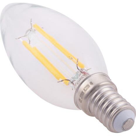 ΛΑΜΠΤΗΡΑΣ LED FILAMENT 4W E14 3000K ΔΙΑΦΑΝΟΣ DIMMABLE HM4048.01