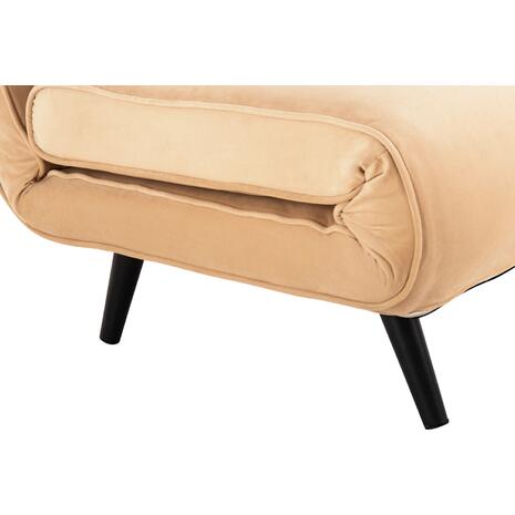 ΚΑΝΑΠΕΣ ΚΡΕΒΑΤΙ 2 ΑΤΟΜΩΝ ASMA HM3077.17 ΜΕ ΒΕΛΟΥΔΟ ΜΠΕΖ 140x80x77Yεκ.