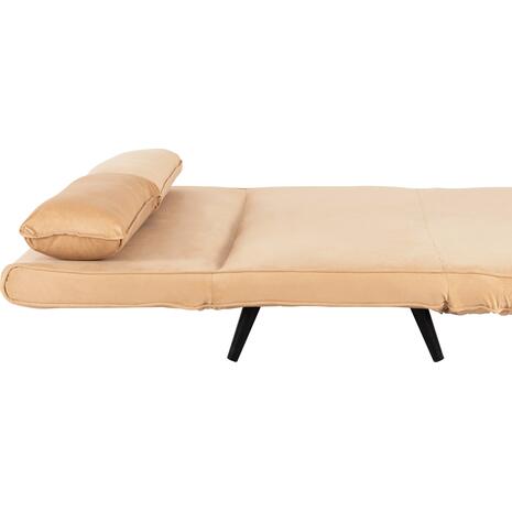 ΚΑΝΑΠΕΣ ΚΡΕΒΑΤΙ 2 ΑΤΟΜΩΝ ASMA HM3077.17 ΜΕ ΒΕΛΟΥΔΟ ΜΠΕΖ 140x80x77Yεκ.