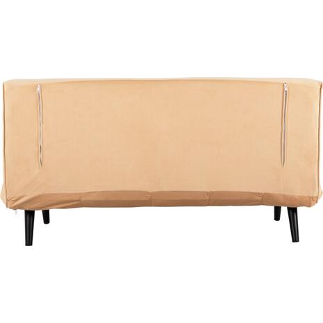 ΚΑΝΑΠΕΣ ΚΡΕΒΑΤΙ 2 ΑΤΟΜΩΝ ASMA HM3077.17 ΜΕ ΒΕΛΟΥΔΟ ΜΠΕΖ 140x80x77Yεκ.