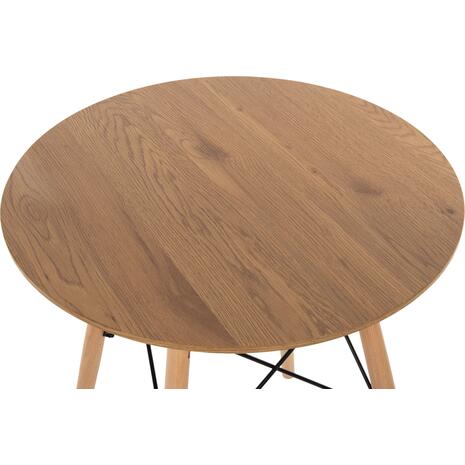 ΤΡΑΠΕΖΙ ΣΤΡΟΓΓΥΛΟ MINIMAL HM0060.04 ΦΥΣΙΚΟ ΧΡΩΜΑ MDF-ΠΟΔΙΑ ΟΞΙΑΣ ΣΕ ΦΥΣΙΚΟ ΧΡΩΜΑ Φ60Χ76Υεκ.