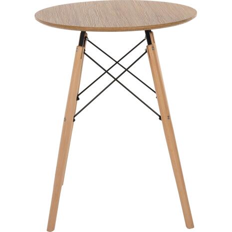 ΤΡΑΠΕΖΙ ΣΤΡΟΓΓΥΛΟ MINIMAL HM0060.04 ΦΥΣΙΚΟ ΧΡΩΜΑ MDF-ΠΟΔΙΑ ΟΞΙΑΣ ΣΕ ΦΥΣΙΚΟ ΧΡΩΜΑ Φ60Χ76Υεκ.