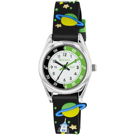 Ρολόι παιδικό Tikkers Time Teacher Black Strap Space (ATK0208)