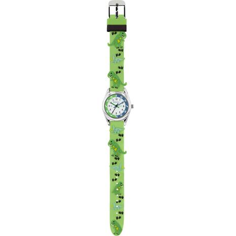 Ρολόι παιδικό Tikkers Time Teacher Green Strap Dinosaur (TK0207)