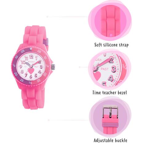Ρολόι παιδικό Tikkers Time Teacher Pink Strap (TK0003)