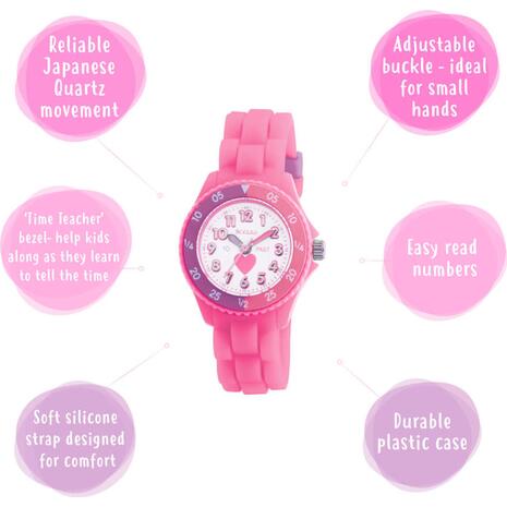 Ρολόι παιδικό Tikkers Time Teacher Pink Strap (TK0003)