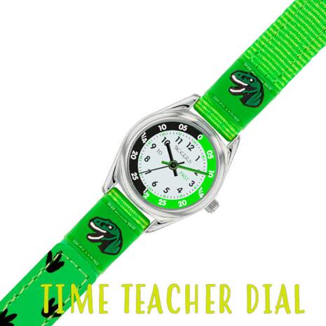Ρολόι παιδικό Tikkers Time Teacher Green Strap (TK0149)