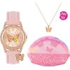 Ρολόι παιδικό Tikkers Pink Strap Butterfly (Includes Purse & Bracelet) (ATK1086)
