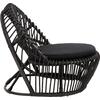 ΠΟΛΥΘΡΟΝΑ ENTROPY HM9840.03 ΦΥΣΙΚΟ RATTAN ΜΕ ΜΑΞΙΛΑΡΙ-ΜΑΥΡΟ 80x97x85Υεκ.