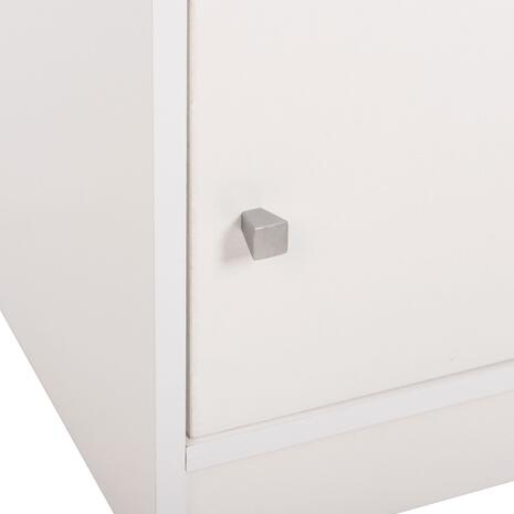 ΚΟΜΟΔΙΝΟ ΜΕΛΑΜΙΝΗΣ MALORY HM2205.05 ΛΕΥΚO 40x40x50Yεκ. (Λευκό)
