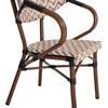 ΠΟΛΥΘΡΟΝΑ BAMBOO LOOK HM5861.03 ΚΑΦΕ-ΛΕΥΚΟ 58.5x58x82Υεκ.