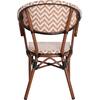 ΠΟΛΥΘΡΟΝΑ BAMBOO LOOK HM5861.03 ΚΑΦΕ-ΛΕΥΚΟ 58.5x58x82Υεκ.