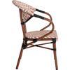 ΠΟΛΥΘΡΟΝΑ BAMBOO LOOK HM5861.03 ΚΑΦΕ-ΛΕΥΚΟ 58.5x58x82Υεκ.
