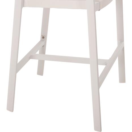ΣΚΑΜΠΟ ΑΛΟΥΜΙΝΙΟΥ HM5892.12 ΜΕΣΑΙΟΥ ΥΨΟΥΣ RATTAN & TEXTLINE ΛΕΥΚΟ ΜΠΕΖ 55x56,5x99Y