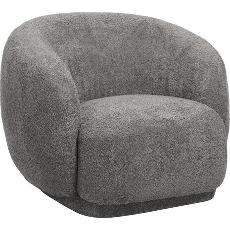 ΠΟΛΥΘΡΟΝΑ KARPEN HM9600.01 ΓΚΡΙ ΜΠΟΥΚΛΕ ΥΦΑΣΜΑ  93x87x78Υ εκ. (Γκρι)