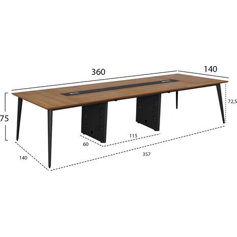 ΓΡΑΦΕΙΟ ΕΠΑΓΓΕΛΜΑΤΙΚΟ ΣΥΝΕΔΡΙΑΣΕΩΝ SUPREME HM2377 360X140X75Υ εκ.