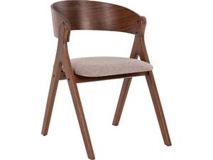 ΚΑΡΕΚΛΑ NEKKER HM9739.02 RUBBERWOOD ΣΕ ΚΑΡΥΔΙ-ΓΚΡΙ ΥΦΑΣΜΑ ΚΑΘΙΣΜΑ 56x55x78Yεκ. (σετ 2 τεμαχίων) (Μπεζ)