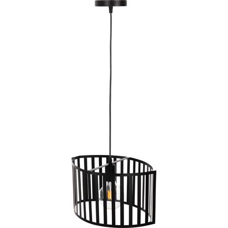 ΦΩΤΙΣΤΙΚΟ ΟΡΟΦΗΣ ΚΡΕΜΑΣΤΟ HM4113 ΜΑΥΡΟ ΜΕΤΑΛΛΟ 34x23x121Υεκ.