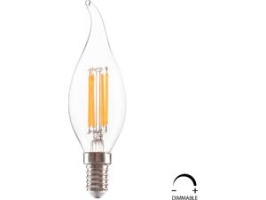 ΛΑΜΠΤΗΡΑΣ HM4047.01 ΣΤΥΛ ΦΛΟΓΑ LED FILAMENT 6W E14 3000K ΔΙΑΦΑΝΟ DIMMABLE