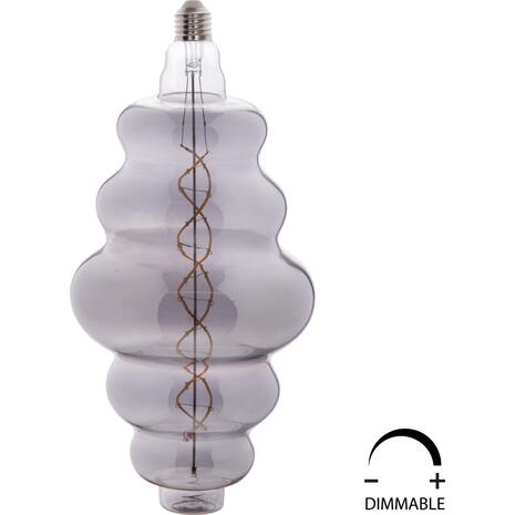 ΛΑΜΠΤΗΡΑΣ LED FILAMENT 8W E27 3000K SMOKE COLOR DIMMABLE HM4056.03